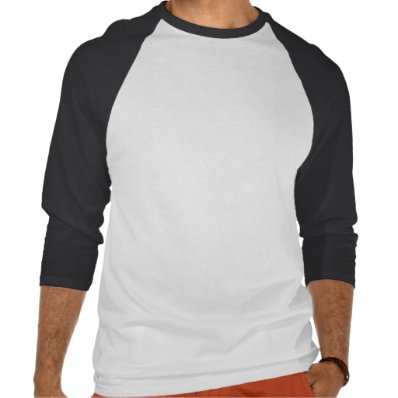 Men&#39;s Basic 3/4 Sleeve TACO T-Shirt, White/Black Shirt