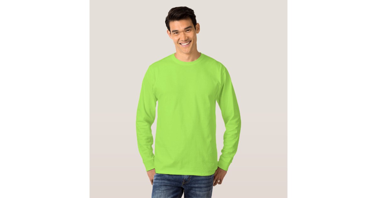 lime green long sleeve tshirt