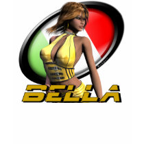 Men's "Bella" Italian for Beautiful Pinup T Shirt by sexyshirts2 Men's "Bella" Italian for Beautiful Pinup T Shirt