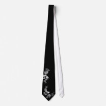 Men's Black & White Ivy Tie by Serene_Images Men's Black & White Ivy Tie