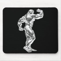 Mens Bodybuilding Pose Mousepad