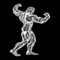 Mens Bodybuilding Pose Poster posters