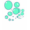 Mens Bubbles front and back tee t-shirts