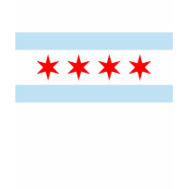 Men's Chicago Flag T-Shirt by dawngrace Men's Chicago Flag T-Shirt