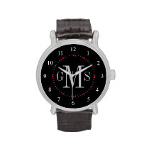 Men's Classy Personalized Monogram Watch at Zazzle