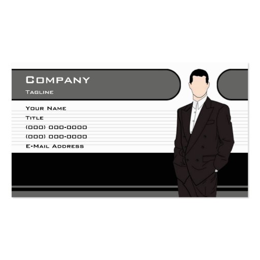 Men's Clothing Business Card Template (front side)