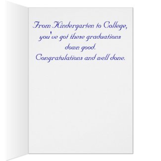 Men's College Graduation Greeting Card