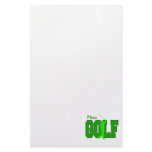 Men's Golf Custom Stationery