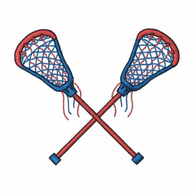 Men's Lacrosse Sticks Embroidered Polo Shirt by ZazzleEmbroidery