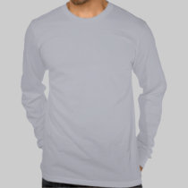Mens Long Sleeve T Logo on Back (Grey) t-shirts