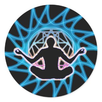 Men's ~ Meditation & sacred geometry - Sticker sticker