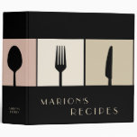 Mens Modern Cooking Recipe Book Binder