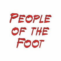 Men's "People of the Foot" Embroidered Left Shirt embroidered shirts by PeopleOfThe Men's "People of the Foot" Embroidered Left Shirt embroidered shirts