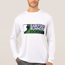 Men's performance microfiber long sleeve logo t-shirts