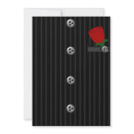 Men's Pinstripe Suit Bachelor Party Invitations