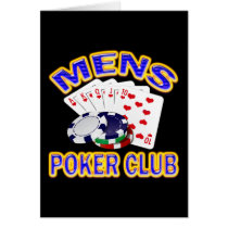 MENS POKER CLUB CARD