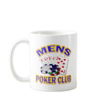MENS POKER CLUB COFFEE MUGS