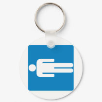Men's Restroom Highway Sign keychains by wesleyowns Men's Restroom Highway Sign keychains