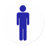 Mens Restroom or Bathroom Sign stickers