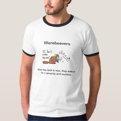 Men's Ringer T: The Majestic Werebeaver T-shirt