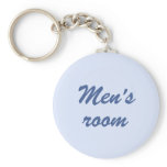 Men's room keychain