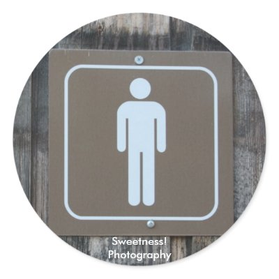 Mens Room Sticker by sweetnessphotography