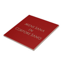 Mens Sana In Corpore Sano Tile