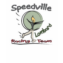 Men's Shirt (Technical) with Writing on Back by SpeedvilleLombards Men's Shirt (Technical) with Writing on Back