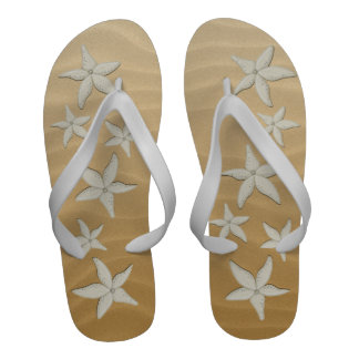Mens Starfish Beach Wedding Flop Flops Flip-Flops