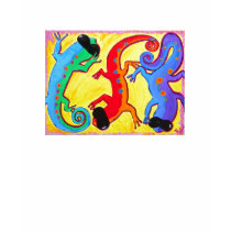 Men's sustainable cotton tee - Carribean Lizards t-shirts