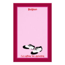 Mens Swing Dance Shoes Id Rather Be Dancing Spats Personalized Stationery