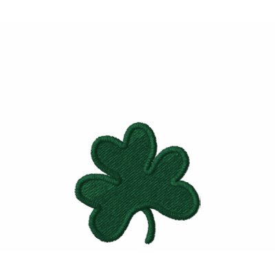 Mens T Shirt-Shamrock Embroidered Mens T Shirt-Shamrock Embroidered