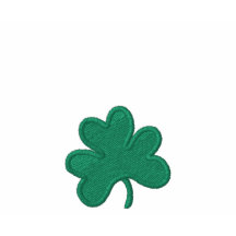 Mens T Shirt-Shamrock Embroidered