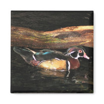 Mens Wood Duck Magnet
