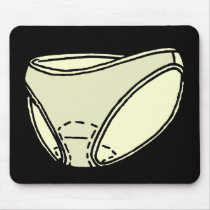 MENSTRUAL PADS IN UNDERWARE mousepads by Sofia_Youshi MENSTRUAL PADS IN UNDERWARE mousepads