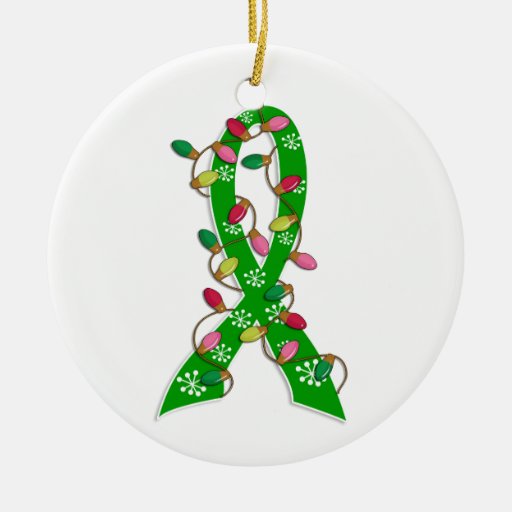 Mental Health Awareness Christmas Lights Ribbon Christmas Tree