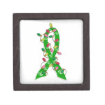Mental Health Awareness Christmas Lights Ribbon Premium Jewelry Box