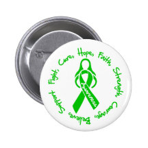 Mental Health Awareness Fight Cure Hope Logo Pinback Button