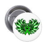 Mental Health Awareness Heart Wings Pin