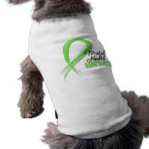 Mental Health Awareness Ribbon Dog Tee