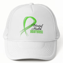 Mental Health Awareness Ribbon Mesh Hats