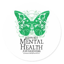 Mental Health Butterfly Sticker