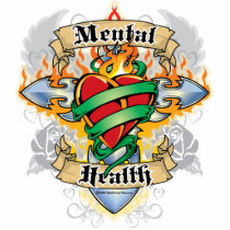 Mental Health Cross & Heart photo sculptures by fightcancertees Mental Health Cross & Heart photo sculptures