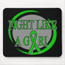 Mental Health Fight Like A Girl Circular Mousepad