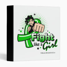 Mental Health Fist - Fight Like a Girl Binders
