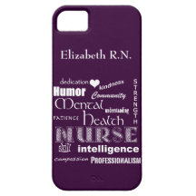 Mental Health Nurse-Attributes /Plum iPhone 5 Covers
