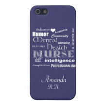 Mental Health Nurse Pride+Heart/Amethyst iPhone 5 Cover