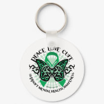 Mental Health Tribal Butterfly keychains