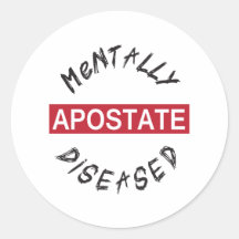 Mentall-Diseased.png Round Sticker