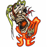 Mentally Insane Cyborg Skull Photo Cutout